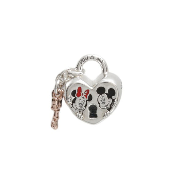 パンドラ PANDORA Disney Mickey Mouse & Minnie Mouse Padlock Charm ブレスレットチャーム 780109C01 レディース シルバー